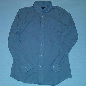 Dockers gray and white checked button down